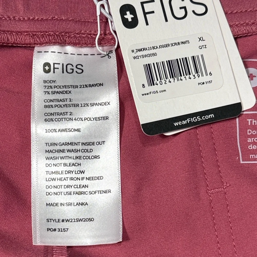 NWT Figs Women's BCA ZAMORA JOGGER SCRUB Set